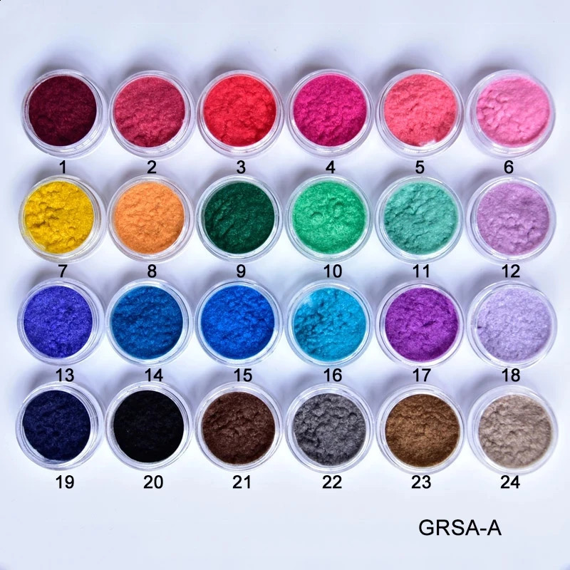 24Color/Set Nail Velvet Powder DIY Nail Art Decorations Fluffy Nail Glitter DIY Flocking Velvet Pigment Dust Tips 241223