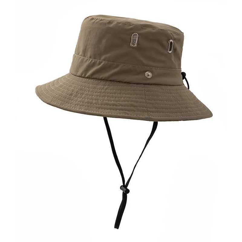 Caps Hats Japanese solid color childrens fisherman hat spring and summer adjustable childrens outdoor sun hat Korean boy and girl casual hat H241223