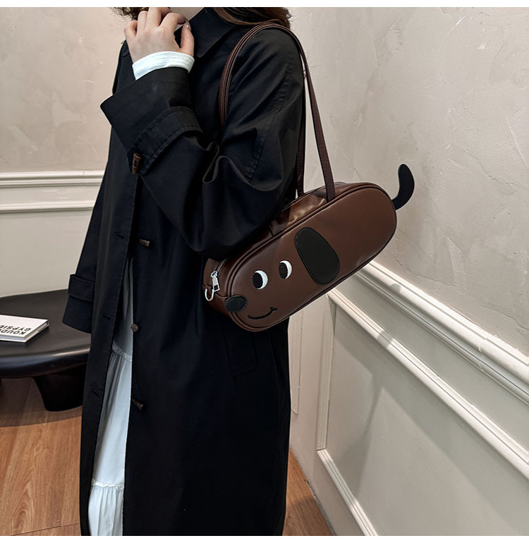 Designer Fun Sausage Dog PU Shoulder Bag New Matte Sausage Dog Bag French Stick Bag Armband Bag Crossbody Bag