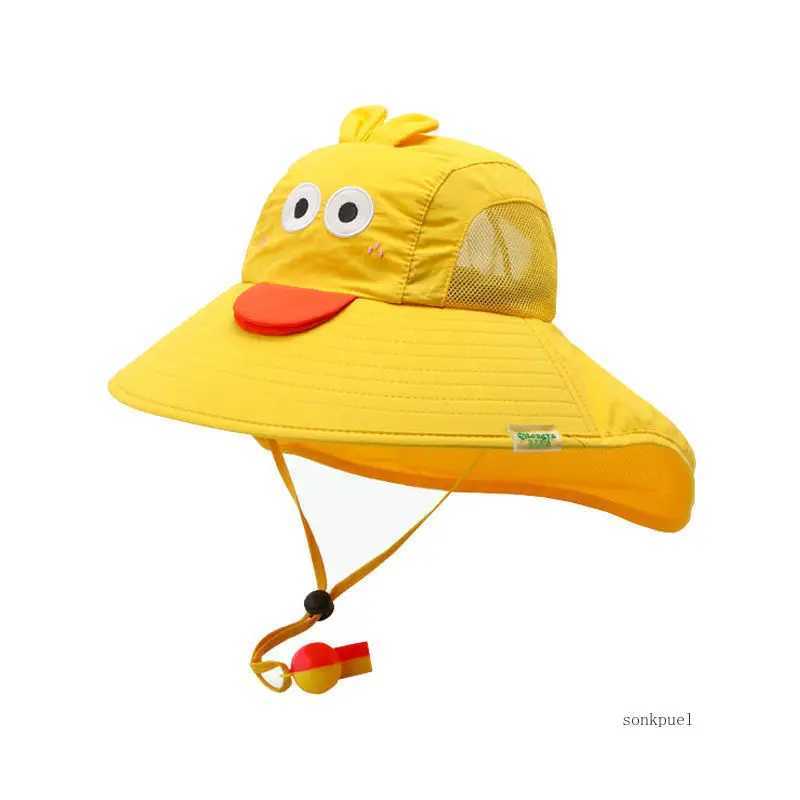 Caps Hats Outdoor childrens summer hats childrens sun hats neck earmuffs sun protection beach hats childrens boys and girls flip caps H241223