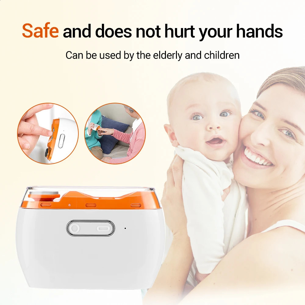 2in1 Electric Nail Clipper Nail Polishing USB Rechargeable Nail Trimmer Automatic Nail Cutter For Baby Adult Nail Scissors 241223