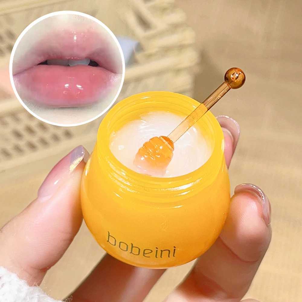 Hydrating Peach Honey Lip Mask - Long-Lasting Moisture Soothes Dry Lips Reduces Fine Lines For WomenXJ241223