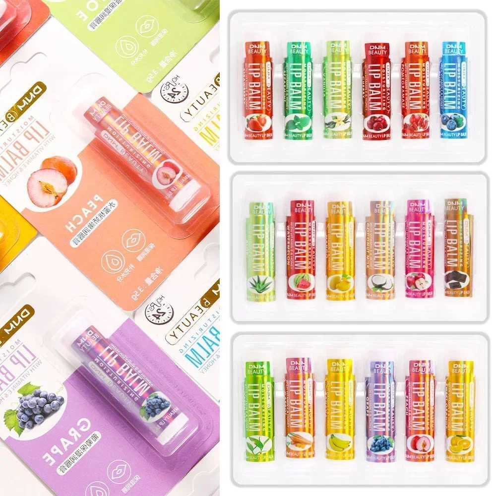 Fruit Lip Balm Winter Fashion Moisturizing Lip Oil Long-Lasting Clear Transparent Natural Aloe Lipstick Lip Care Lipstick MakeupXJ241223