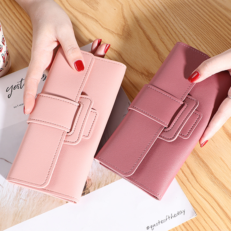 Women Wallet Cardholder Coin Purses Clutch Phone Credit Card Holder Ladies Large Capacity Leather Bag With Zipper