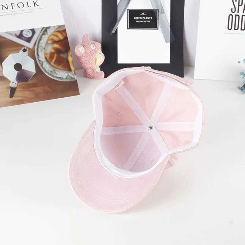 Caps Hats Summer Embroidered Letter Childrens Baseball Hat Solid Color Baby Girl Boy Sun Sunshade Hat Childrens Adjustable Snap Hip Hop Hat H241223