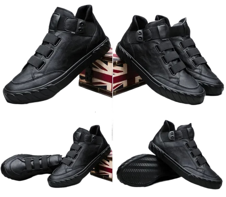 2025 New Men's Genuine Leather Korean Fashion Comfortable Le Fu Shoes Outdoor Fashion High Top Sports Shoes Designer Moccasins Men's