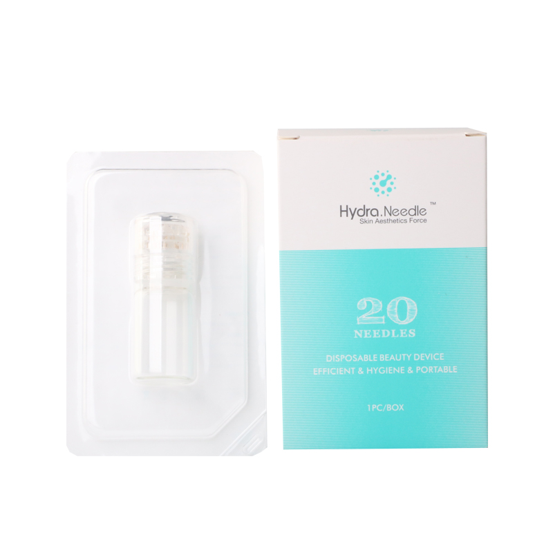 Hydra Needle 20 Micro Needle Stamp Therapy Anti Age Uper Derma Reborn Eye Treatment Cell Regenaration Pores Refine MTS Hair Re-grworth Beard Growth