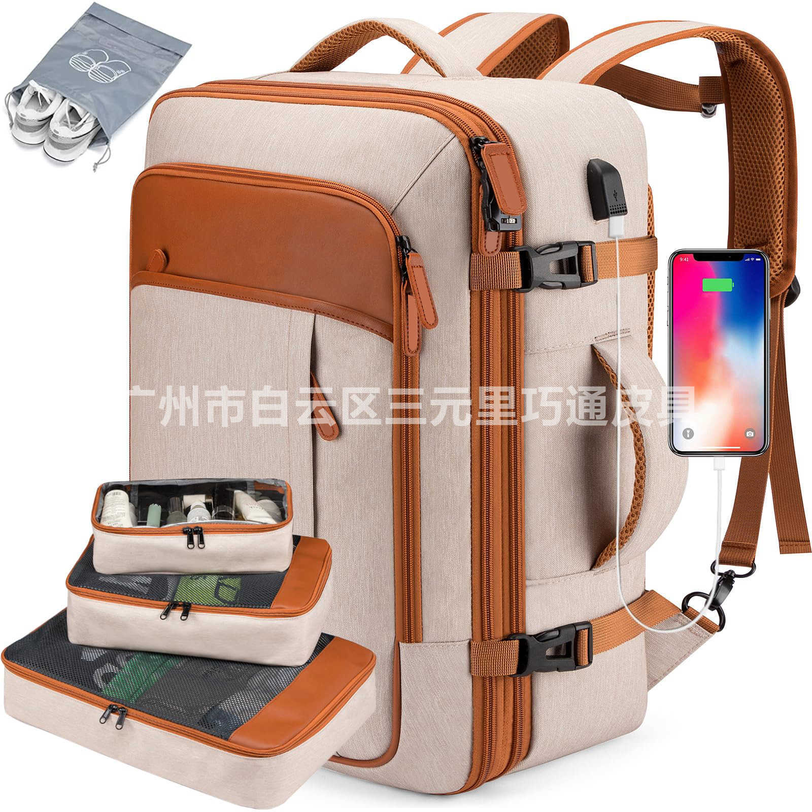 Mens Large Business Laptop Backpack Luxury Multi Functional Computer Bookbag Leisure Travel Handbag Bagpack 241223