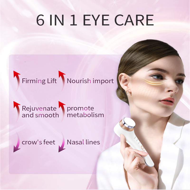 Cold Hot Wand Massager Anti-Aging Facial Massage Anti Eye Wrinkle Face Lifting Hine Skin Care Beauty Device