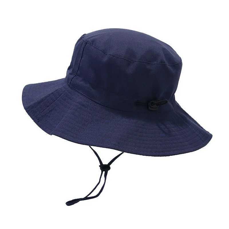 Caps Hats Summer baby sun hat baby sun hat suitable for girls and boys outdoors neck earmuffs UV resistant childrens beach hat bucket hat H241223
