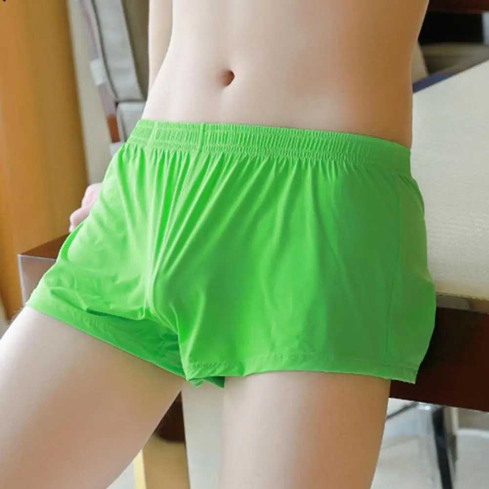 Mens Underwear Ice Silk Elastic Comfortable Mens Boxer Briefing Casual Moisturizing Wicking No Bound Feeling Mens Underwear Mens Underwear W241223