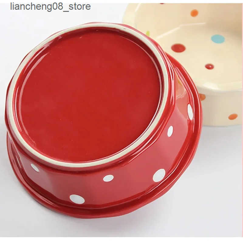Dog Bowls Dishes Ceramic Pet Feeder Pet Feeding Station Stable Cat Bowl for Small Medium Pets L240910