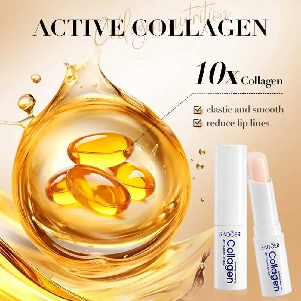 Coconut Lip Balm Lasting Nourishment And Moisture For Men And Women Daily Care Collagen Lip Balm Lip Care 2.7gXJ241223