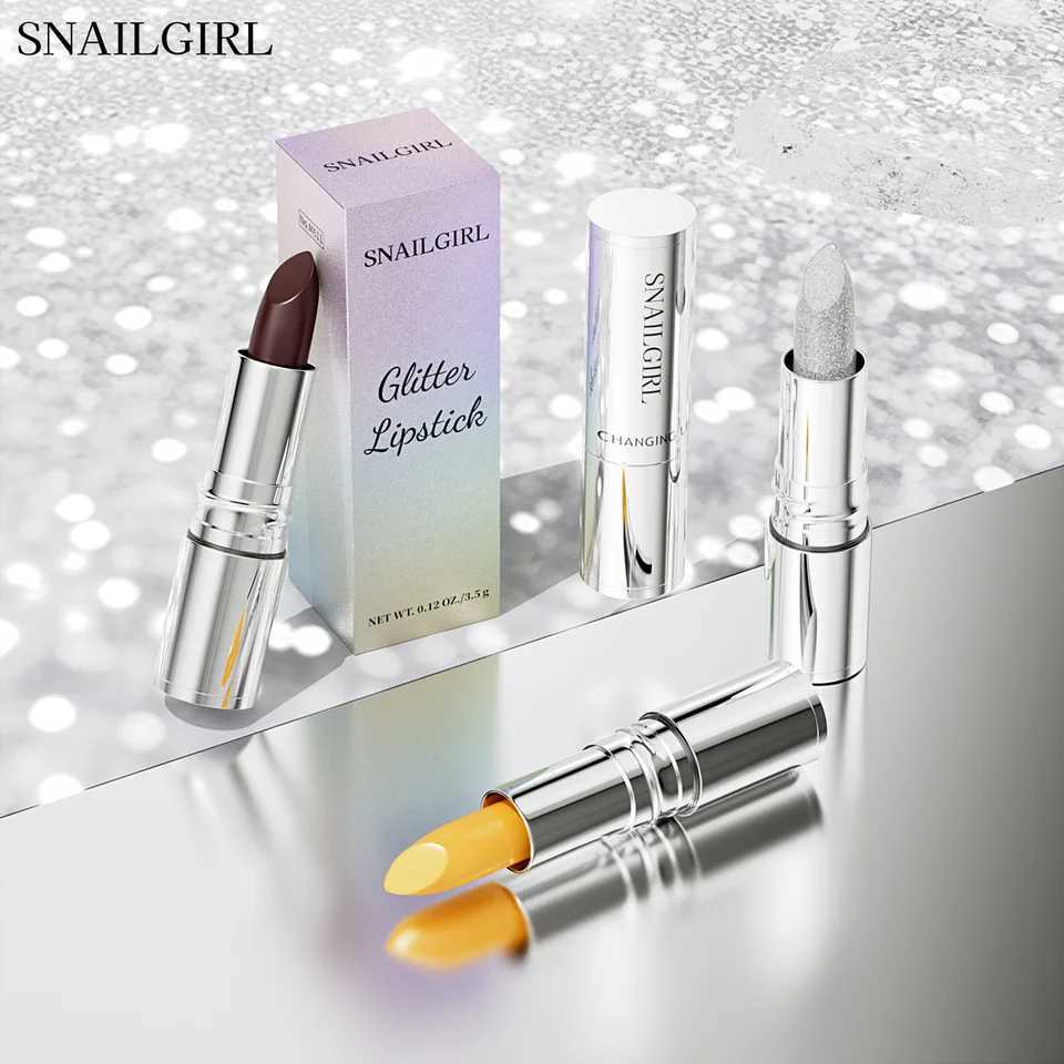 Constant temperature color changing lipstick shiny lipstick waterproof and long-lasting moisturizing lipstick pink sexy lipstick makeupW241223