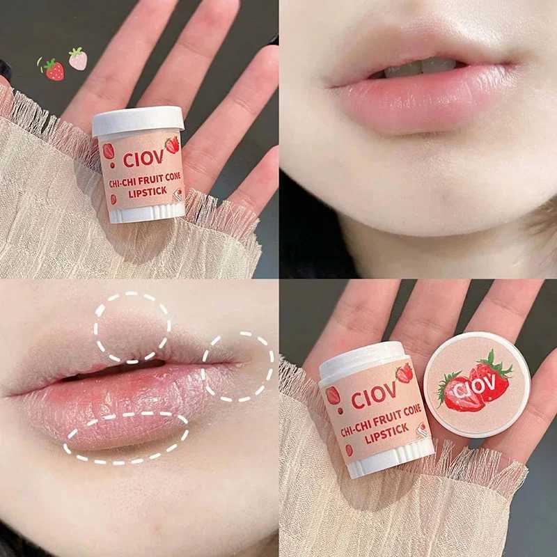 Lips Care Strawberry Ice Cream Lipmask Day and Night Hydrated Maintenance Lip Balm Set Repairing Nourish Lip Oil Lipstick BaseXJ241223