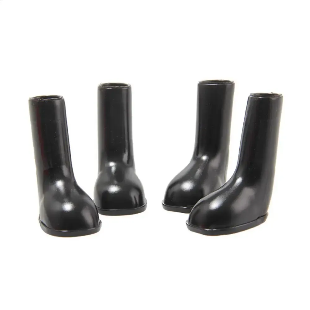 4 Pcs Dog Puppy Shoes Waterproof Non Slip Stretchy Pet Protective Rain Boots Waterproof Dog Boots Rubber Shoes