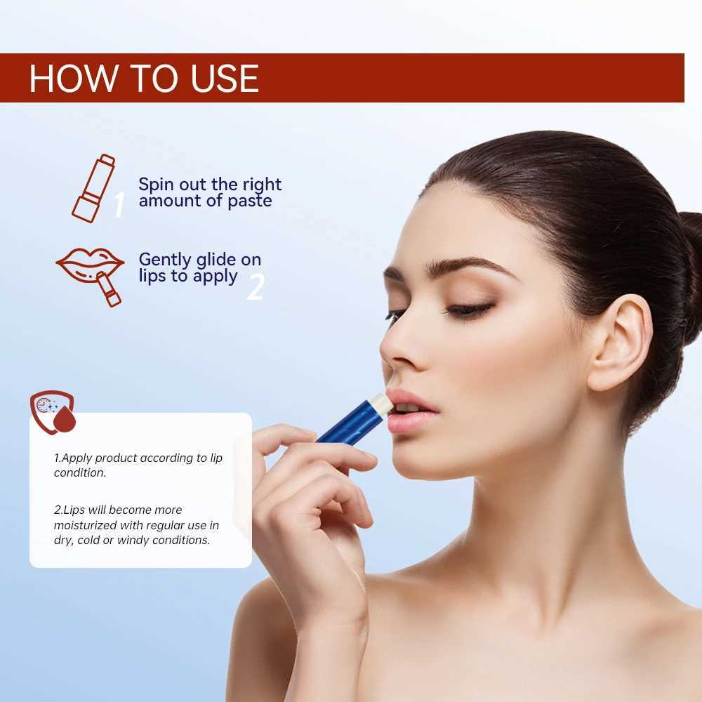 2pcs/Lot Moisturizing Lip Repair Stick Instant Relief For Dry Lips Lip Balm Paraben Free Lip Care Product Lipstick Base CreamXJ241223