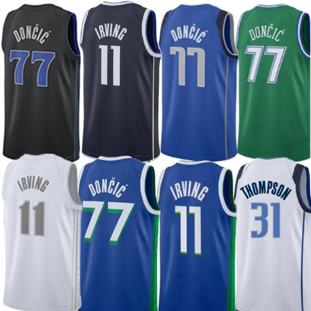 Custom Doncic Basketball jerseys Lrving Thompson Powell Gafford Kleber Hardy Exum Grimes Marshall Dinwiddie Nowitzki jersey