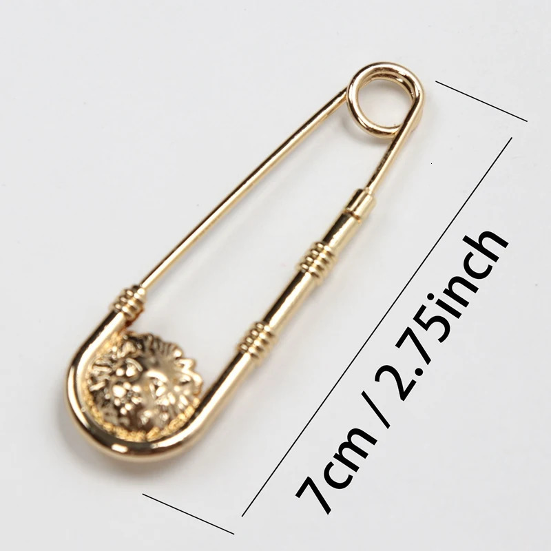 Retro Style Brooch Pin Fashion DIY Safety Pins Women Waist Closing Artifact Men Suit Jacket Decoration Simple Anime Jewelry 241220