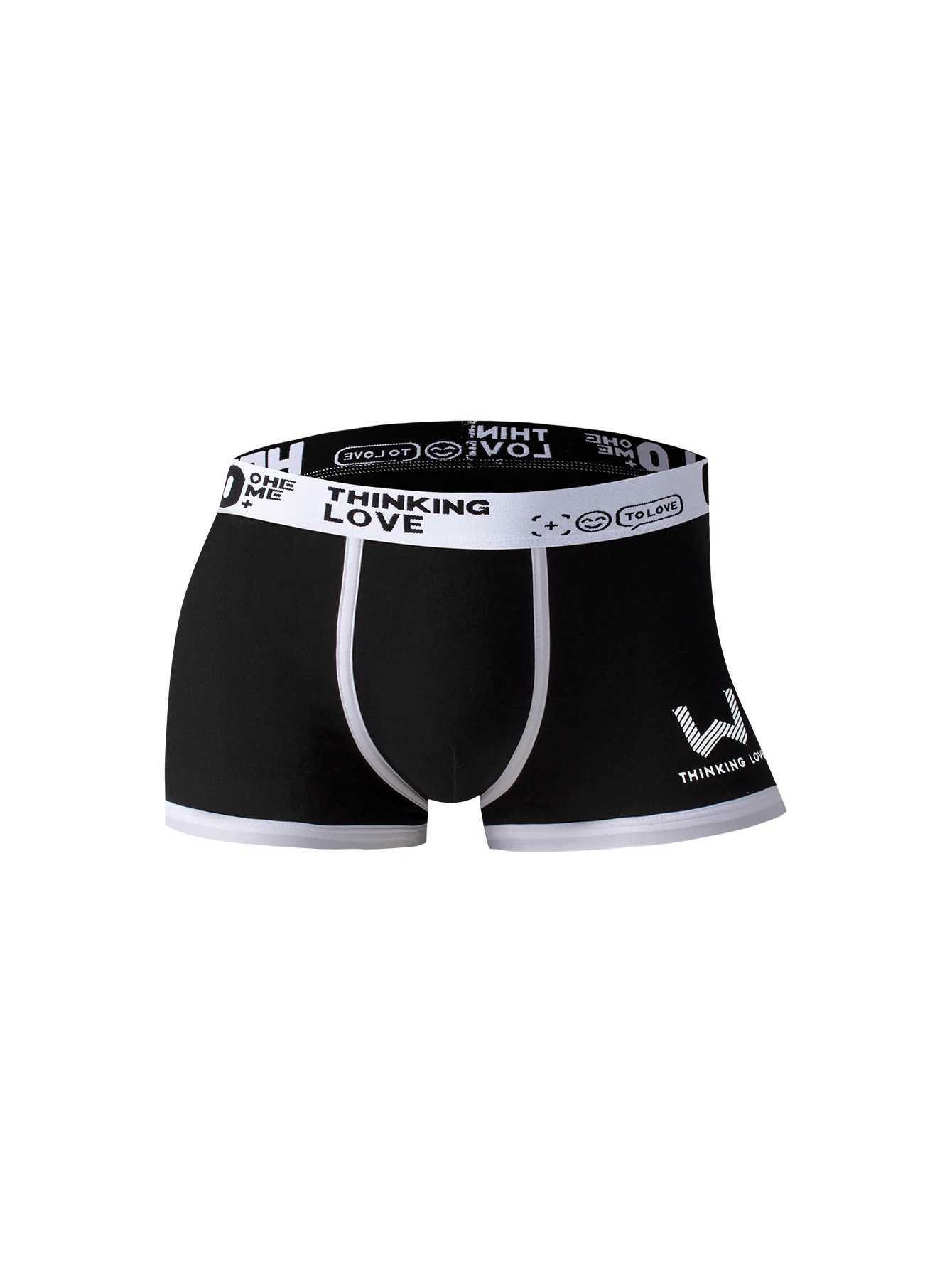 Explosion pair mens underwear cotton letter boxer shorts mens casual boxing shorts fashion sports pants W241223