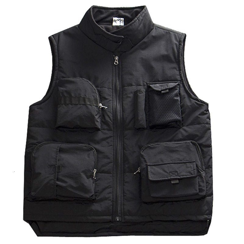 Autumn Men's Military Tactical Vest Outdoorstravel Fishing Climbing Sport Photography Multi-pocket Cotton Women's Warm Waistcoat