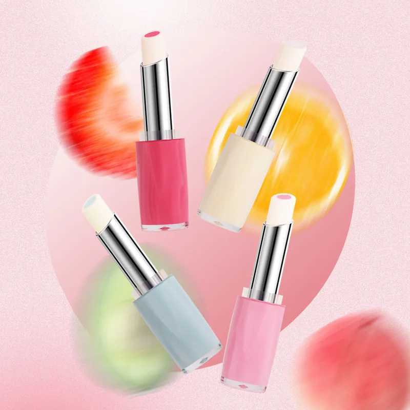 Strawberry sand lipstick moisturizing care color changing lipstick peach fruit flavor lipstick rich gloss background lipstickW241223