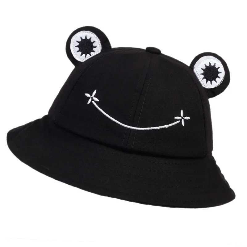 Caps Hats Childrens summer fishman hat frog hat autumn Versatile Internet celebrity sun protection bucket hat cute cartoon personality H241223