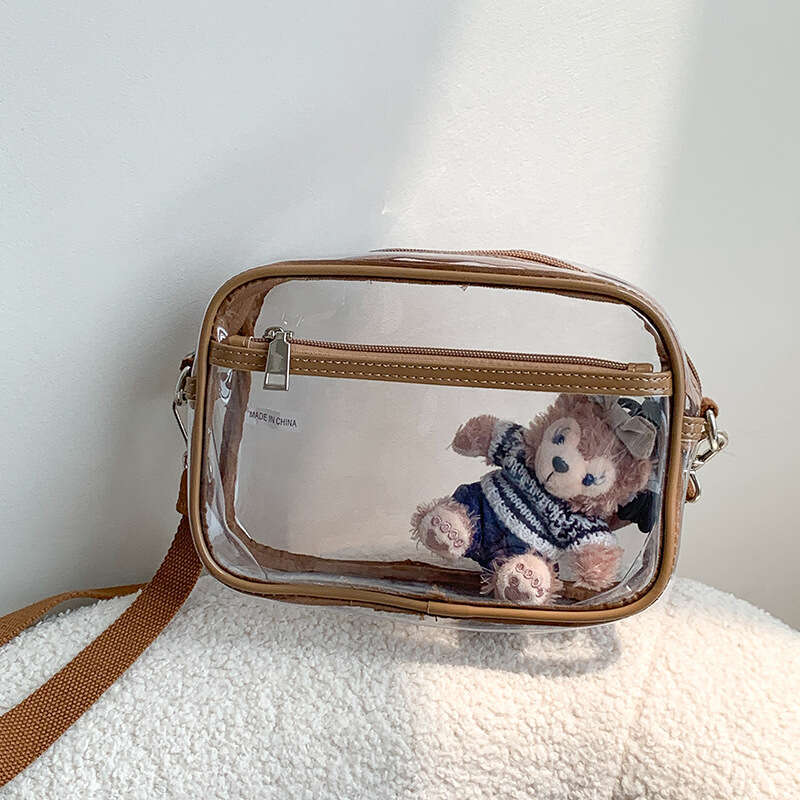 Summer minimalist trend PVC jelly versatile niche women's high-end casual crossbody transparent bag