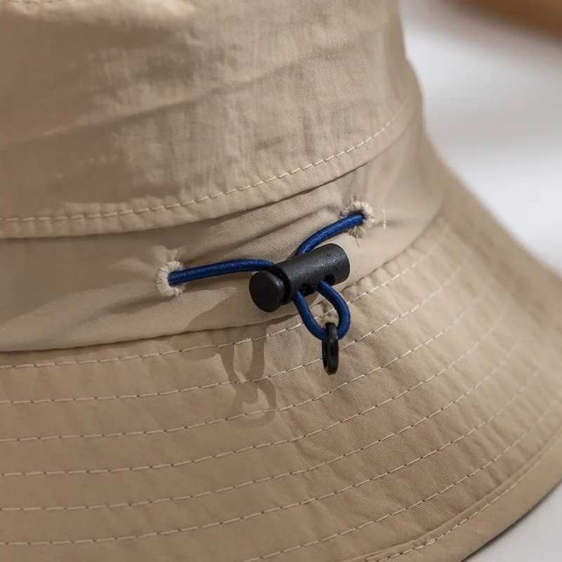Caps Hats Summer Quick Dry Bucket Hat for Baby Solid Color Letter Kids Fisherman Cap UV Protection Children Panama Sun Hat H241223