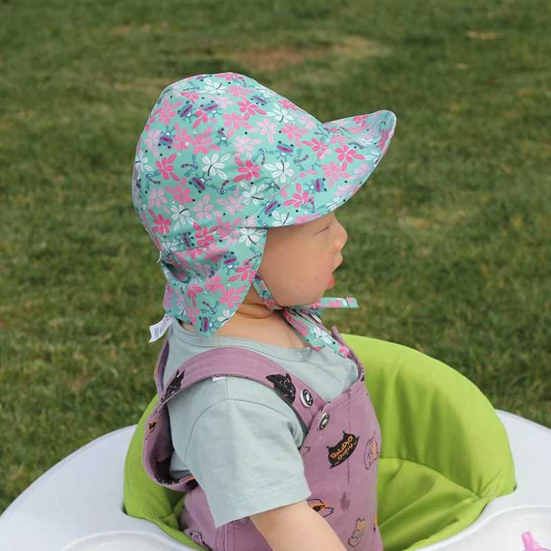 Caps Hats Childrens bucket hat adjustable summer baby quick drying hat wide brown beach travel UV protection outdoor basic sun hat H241223