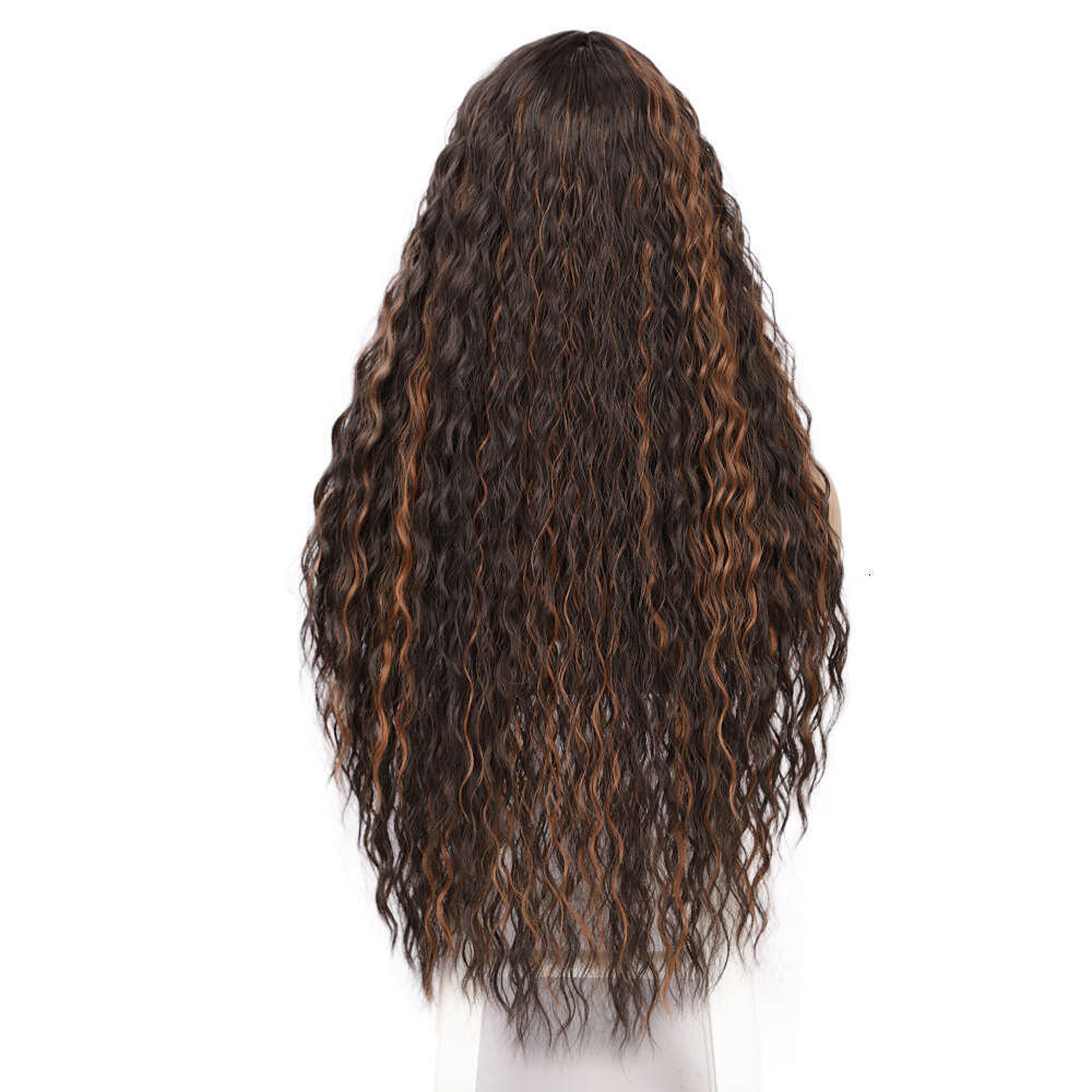 Wig Front Headband Women's Long Curly Hair Small Lace Synthetic Wig