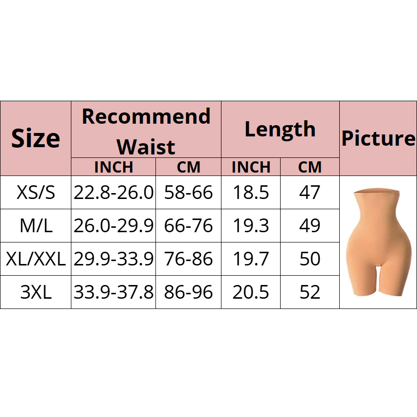 Shapewear Butt Lifter Seamless Women High Waist Slimming Panty Tummy Control Knickers Pant Briefs Ladies Body Shaper