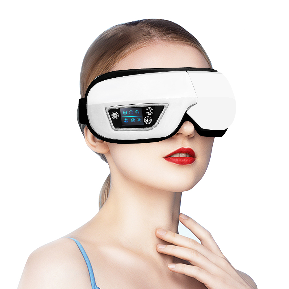 Smart Airbag Vibration Hot Compress Bluetooth Music Relieve Fatigue Massage Glasses Eye Care Massager