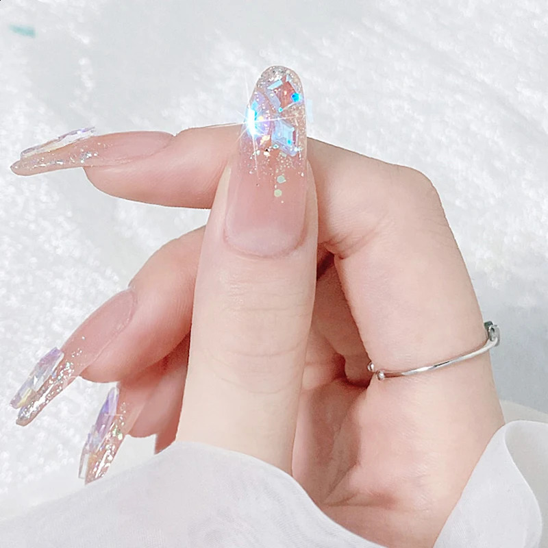 100Pcs Mix Rhinestone Crystal AB Charm Nail Art Flatback Gems for 3D Decorations Glitter Manicure Nail Gems DIY 241223