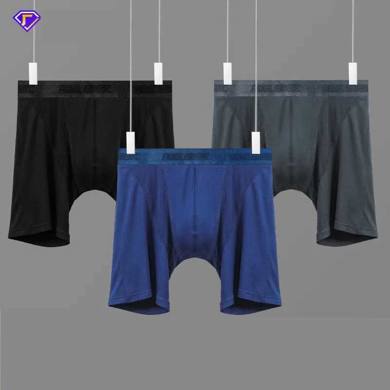 Mens underwear Modal Boxers shorts Mens underwear U-shaped conveyor pocket mid long leg underwear Mens Cueca calzoncillo large size W241223
