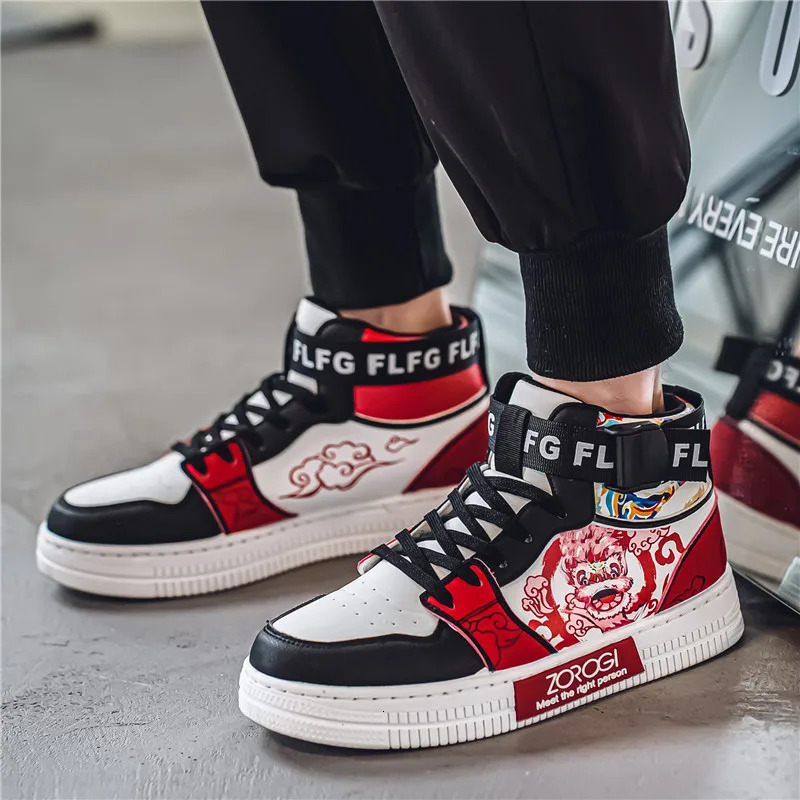 Autumn and Winter 2025 New High top Chinese Loong Shoes Fashion casual sneakers Men's and women's board shoes Basketball walking shoes Fashi