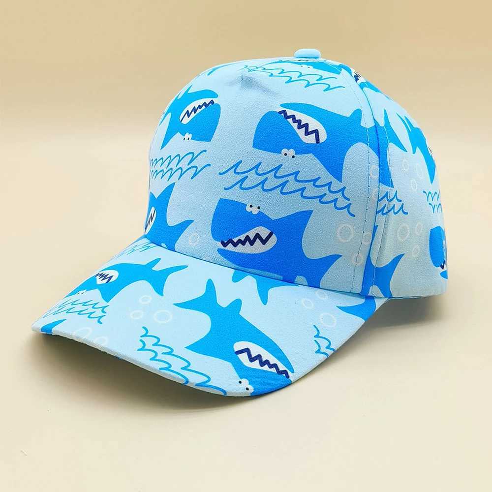 Caps Hats New Cartoon Animal Summer Baby Baseball Hat Boys and Girls Travel Sun Hat Childrens Beach Sun Hat Accessories H241223