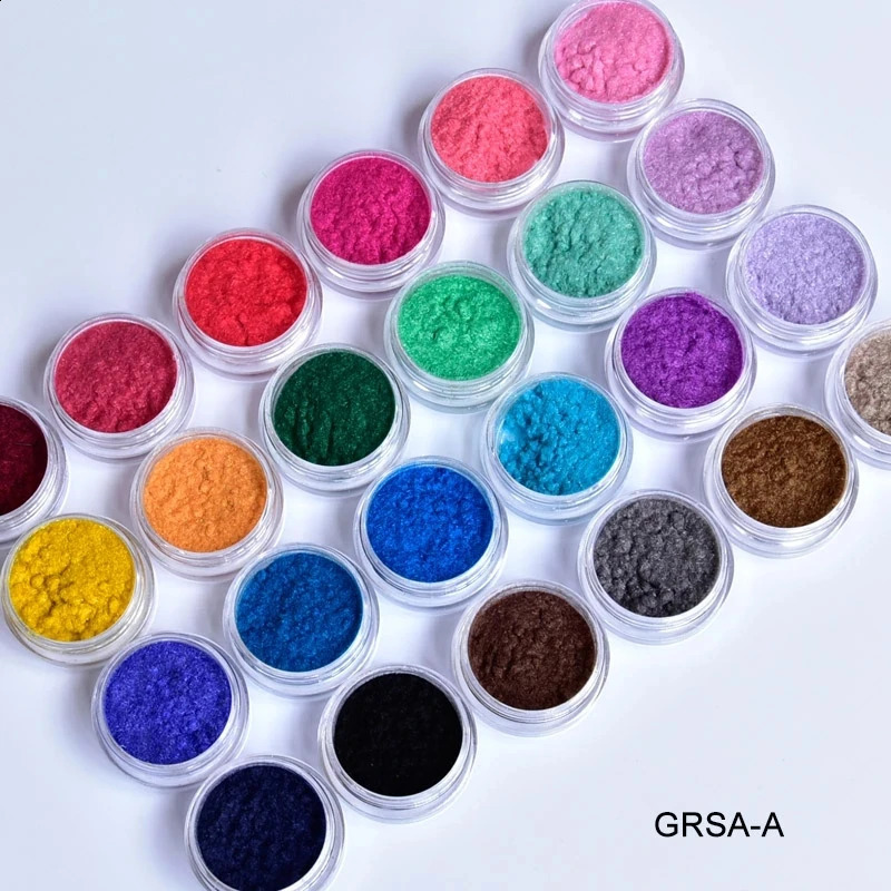 24Color/Set Nail Velvet Powder DIY Nail Art Decorations Fluffy Nail Glitter DIY Flocking Velvet Pigment Dust Tips 241223