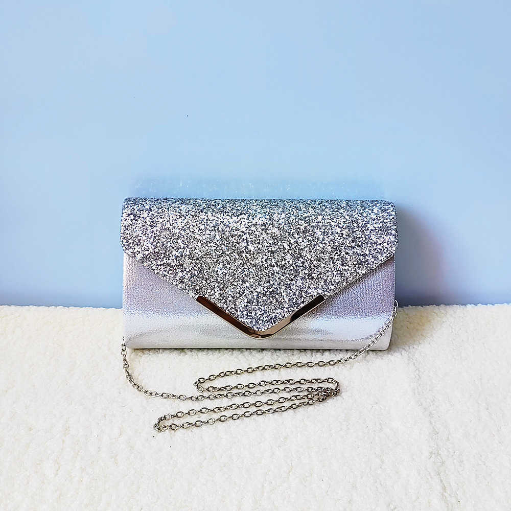Sparkling Glitter Ladies Banquet Bag Clutch Bag Wedding Banquet Crossbody Bag Large Capacity Womens Tote Bags 240920