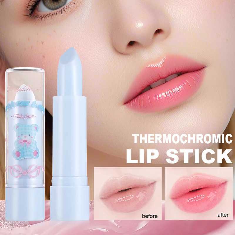 Cute cartoon blue color changing lipstick moisturizing cream jelly lipstick natural temperature color changing lipstickW241223