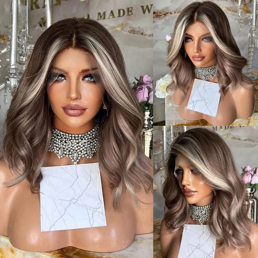 200 Density Honey Blonde Bob 13x6 HD Transparent Body Wave Lace Frontal Wig Pelucas De Cabello 100 Humano 13x4 Lace Front Wig For Women