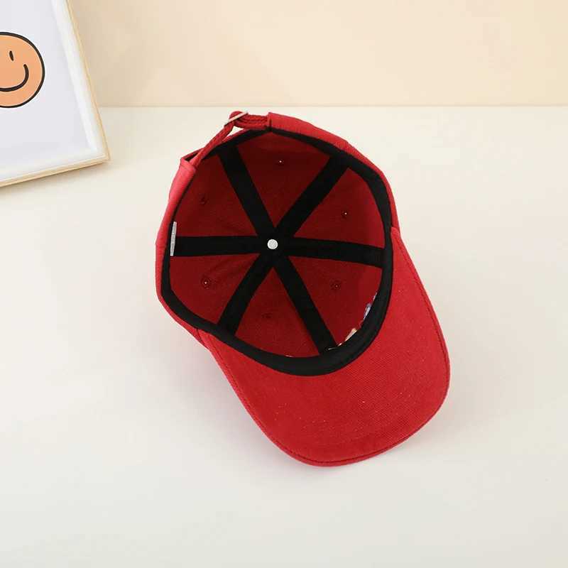 Caps Hats 2024 School Boys Baseball Hat Bulldozer Excavator Embroidery Childrens Outdoor Summer Hat 2-8 Year Baby Sports Hat H241223