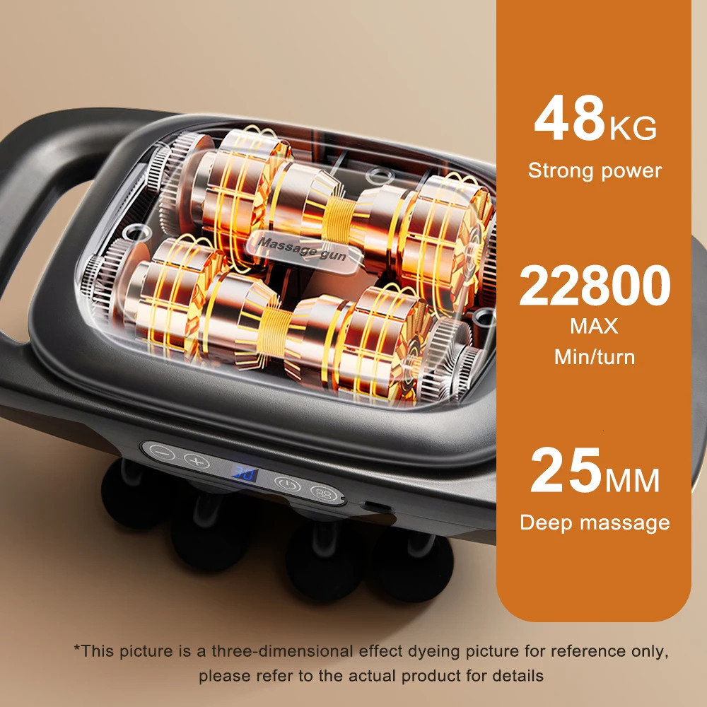 16 head fascia gun highfrequency vibration body massager back and waist neck shoulder Masajeador 241213