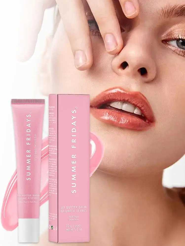 Soft tube mirror lip gloss lip oil moisturizing transparent lip gloss original lip care coloring womens daily makeupW241223