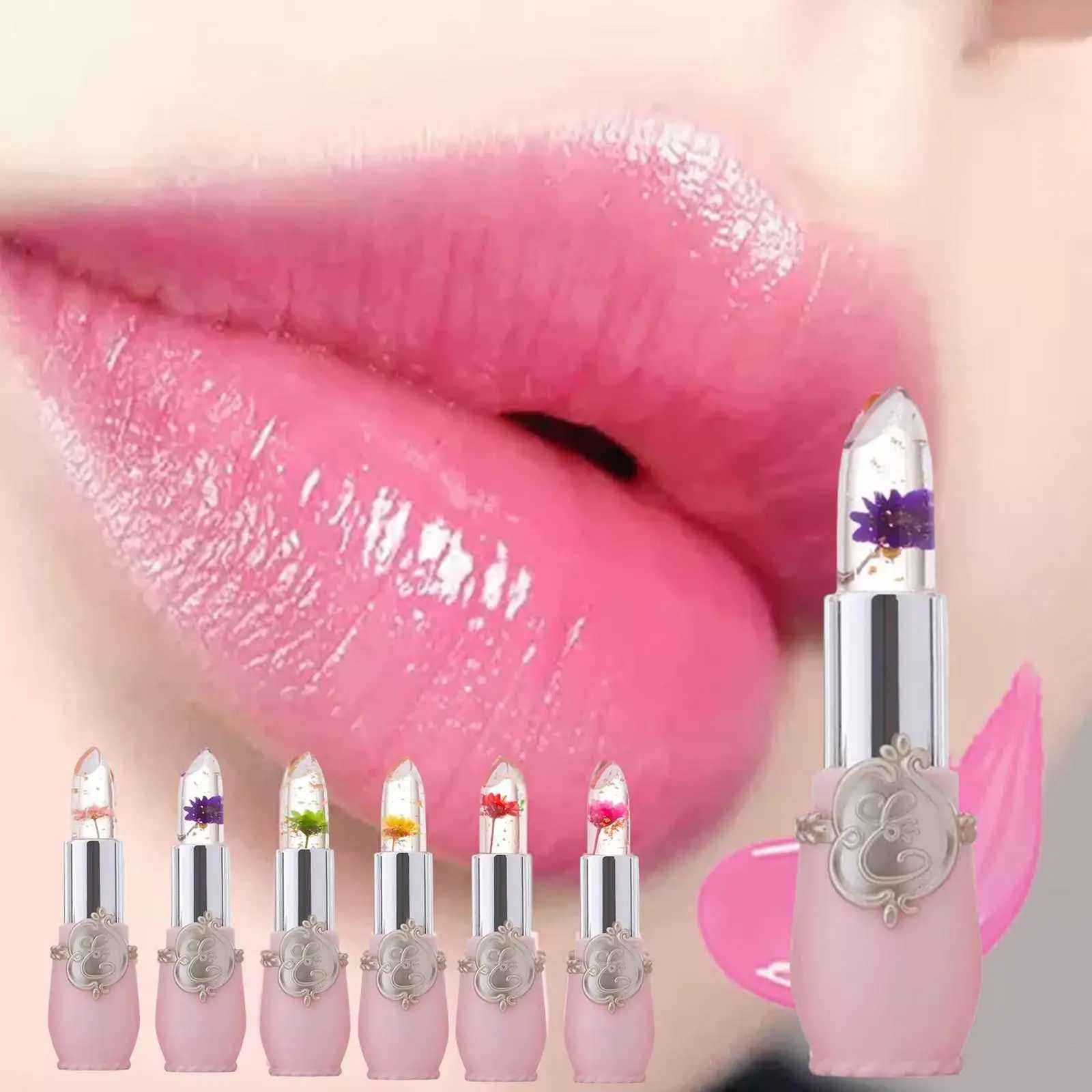 Peach Color lipstick Crystal Temperature Change lipstick Girl Moisturizing Long Lasting Lipgloss Makeup lipstick Repair CosmeticsW241223