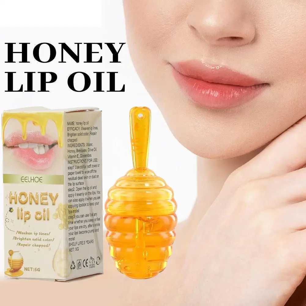 Lovely honey jar lipstick fruit lipstick lasting moisturizing transparent lipstick liquid lipstick gloss cosmeticsW241223