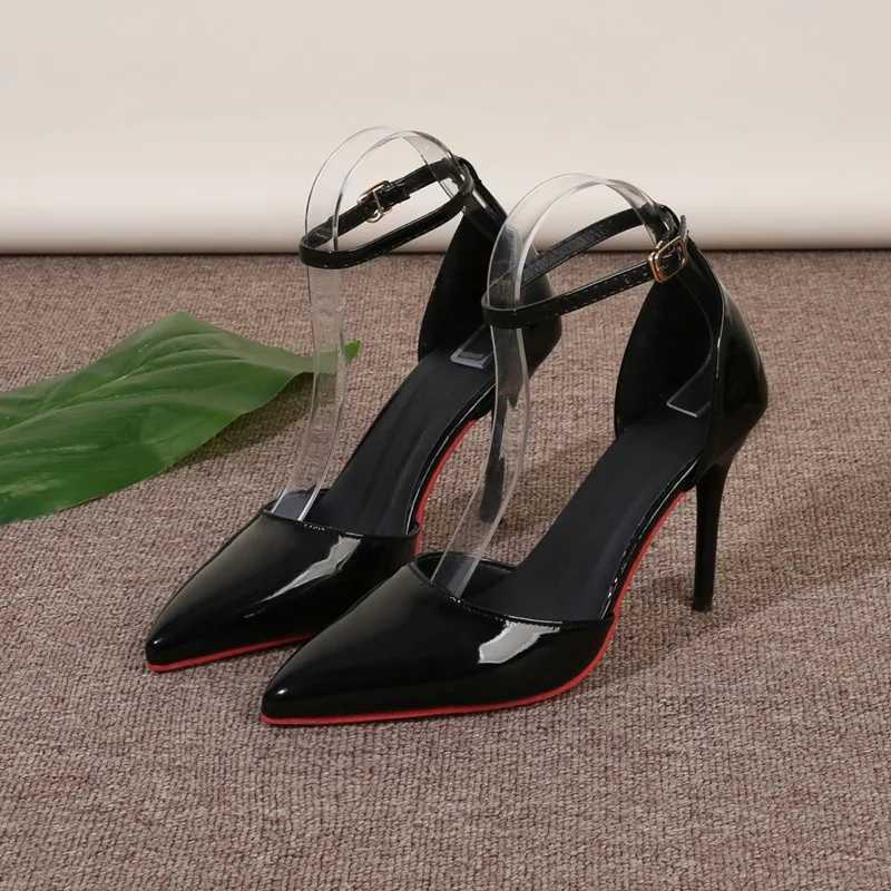Red Bottom High Heels Shoes for Ladies Pointed Toe Black Sexy Summer Supper High Sandals Femininas Outdoor Spring SummerC241223