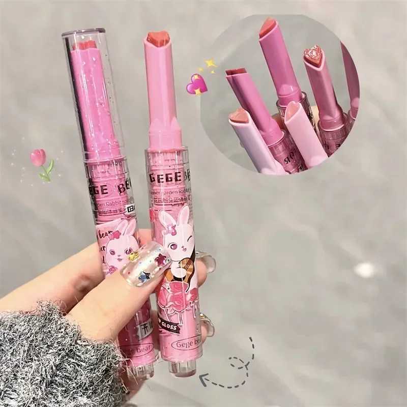 Love Shape Jelly Lipstick Waterproof Non-stick Cup Mirror Solid Lip Gloss Clear Lasting Moisturizing Lip Stick Makeup CosmeticXJ241223