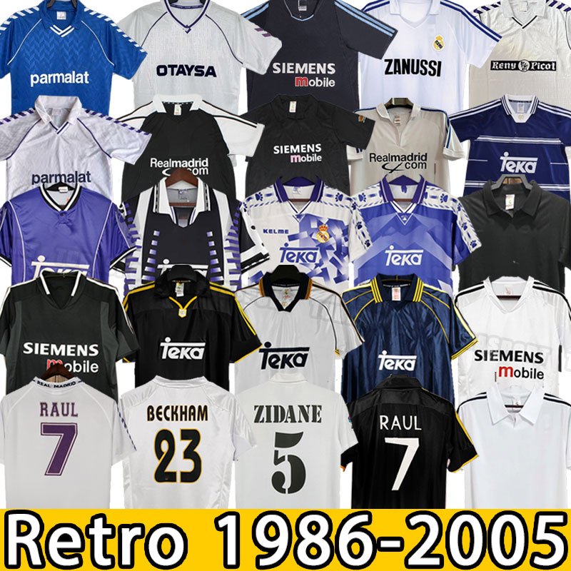 Real Finals Madrids Retro Soccer JerseyS Football GUTI Ramos SEEDORF CARLOS RONALDO ZIDANE Beckham RAUL Vintage FIGO 1986 01 02 03 04 05 94 96 97 98 99 00 2001 2002 1997