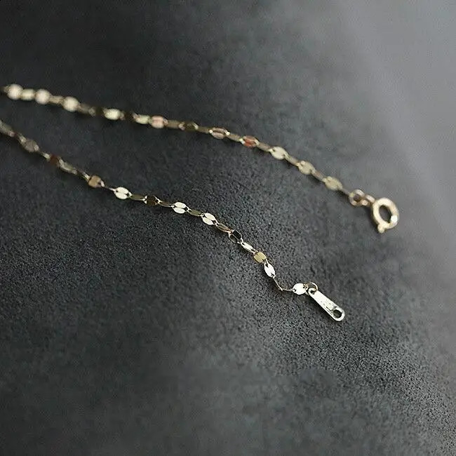 GOLDtutu 14K Gold Bracelet Japanese Exquisite Shining Lips Kiss Word kj279 241220